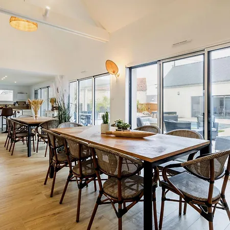 D'exception Avec Piscine, Et Salle De Cinema A 50m De La Plage, Capacite 14 Pers. - Fr-1-306-1275 別荘 *