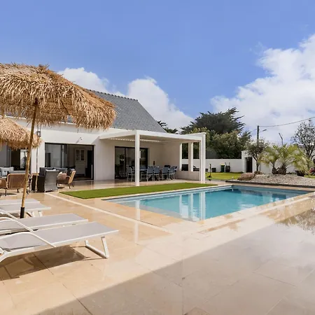 D'exception Avec Piscine, Et Salle De Cinema A 50m De La Plage, Capacite 14 Pers. - Fr-1-306-1275 別荘 *